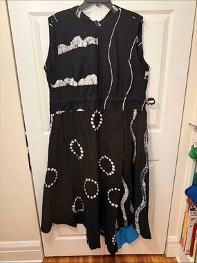 Sleeveless Iro dress from Dye Lab, large, adjustable waist